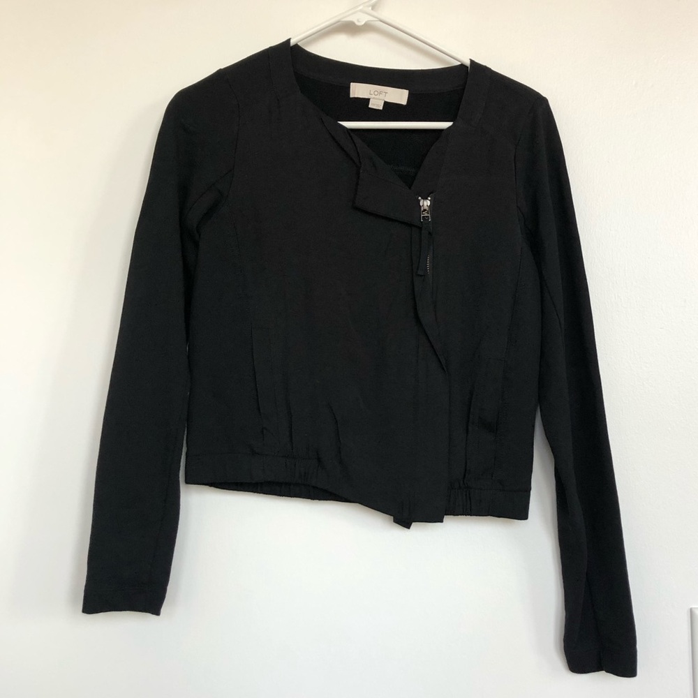 Loft Black Side Zip Jacket - image 1